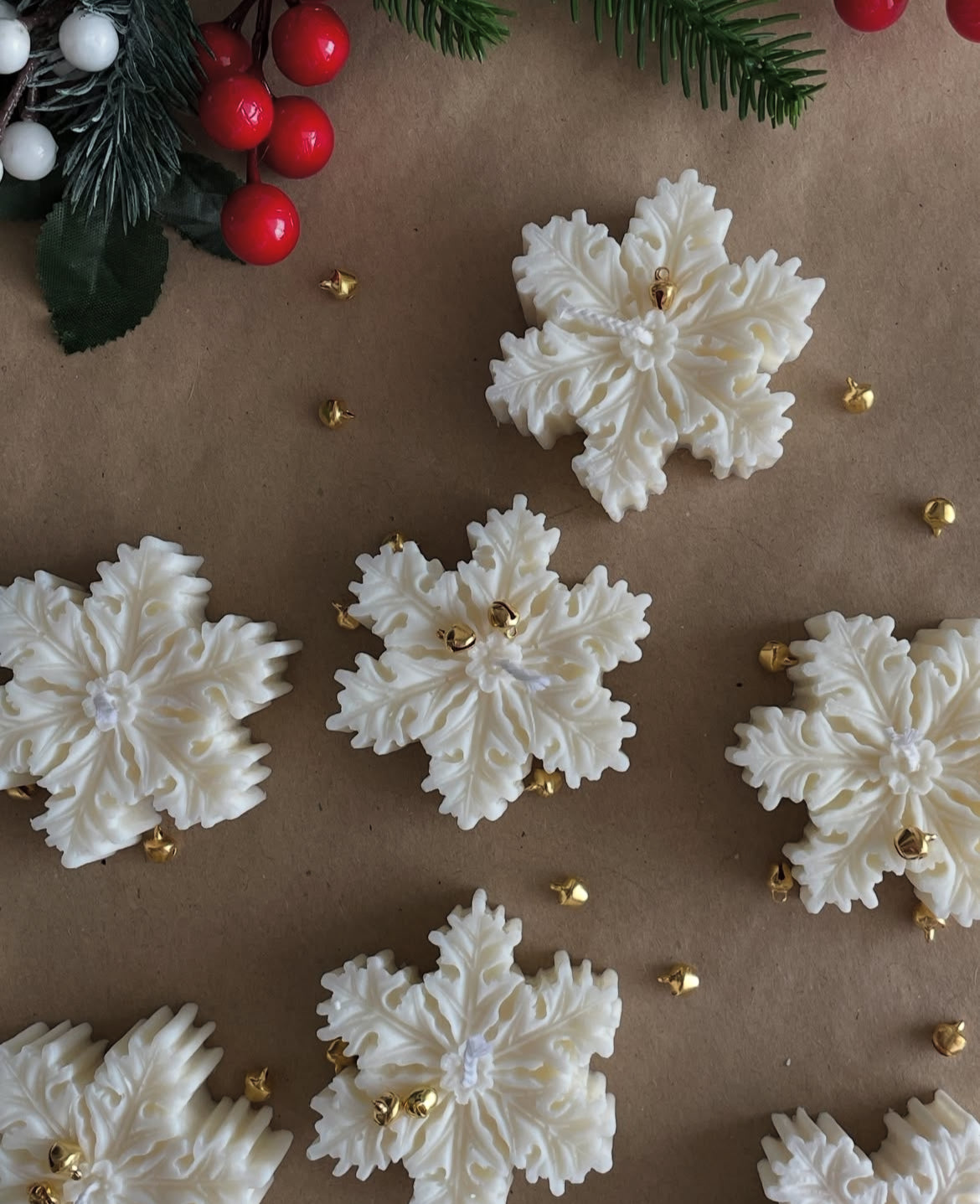 Vela copo de nieve ❄️